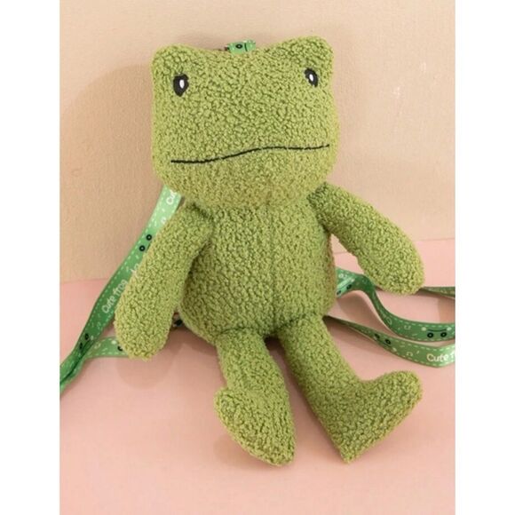 Cute Frog Avocado Backpack / New - Picture 2 of 4